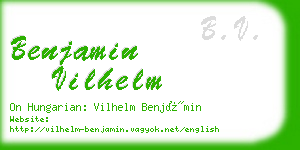 benjamin vilhelm business card